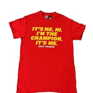 Kansas City Chiefs Super Bowl Champions Shirt Mens Breaking T Red size S  NWT